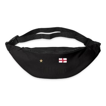 England Fußball Trikot Englische Flagge - Gürteltasche - Schwarz - Vorne