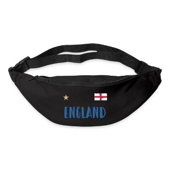 England Fußball Trikot Englische Flagge - Gürteltasche - Schwarz - Vorne