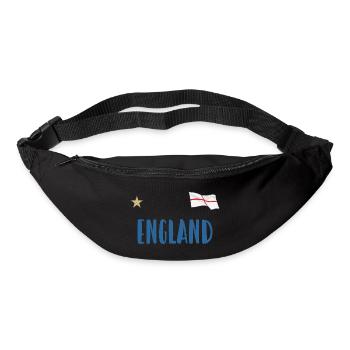 England Fußball Trikot Englische Flagge - Gürteltasche - Schwarz - Vorne