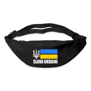 Ukraine flagge - Gürteltasche - Schwarz - Vorne