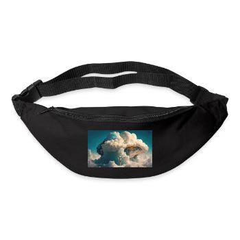 Kosmische Perspektive: Astronaut blickt auf Majestic - Gürteltasche - Schwarz - Vorne