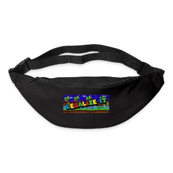 Retro 8-Bit Statement - Gürteltasche - Schwarz - Vorne