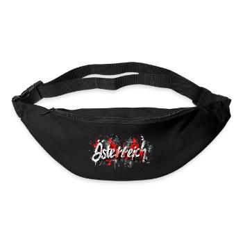 Austria / Lettering with splashes of colour - Bum bag - black - Front