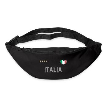 Maillot de foot Italie avec coeur - Sac banane - noir - Devant