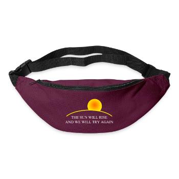 Sun Quote T-Shirt - Sac banane - bordeaux  - Devant
