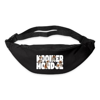 Design cool de Kooikerhondje - Sac banane - noir - Devant