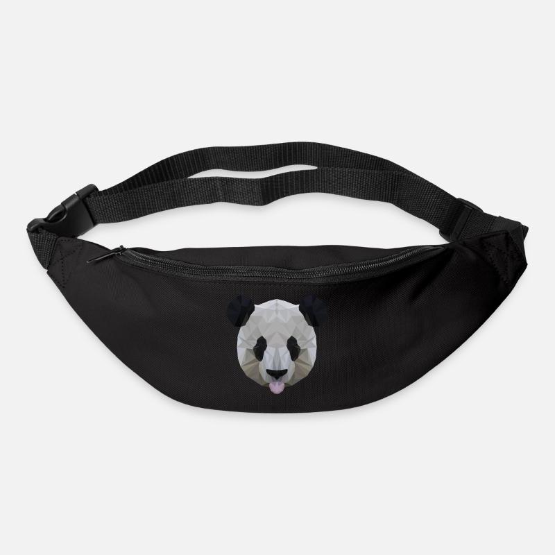polygone Panda - Sac banane - noir