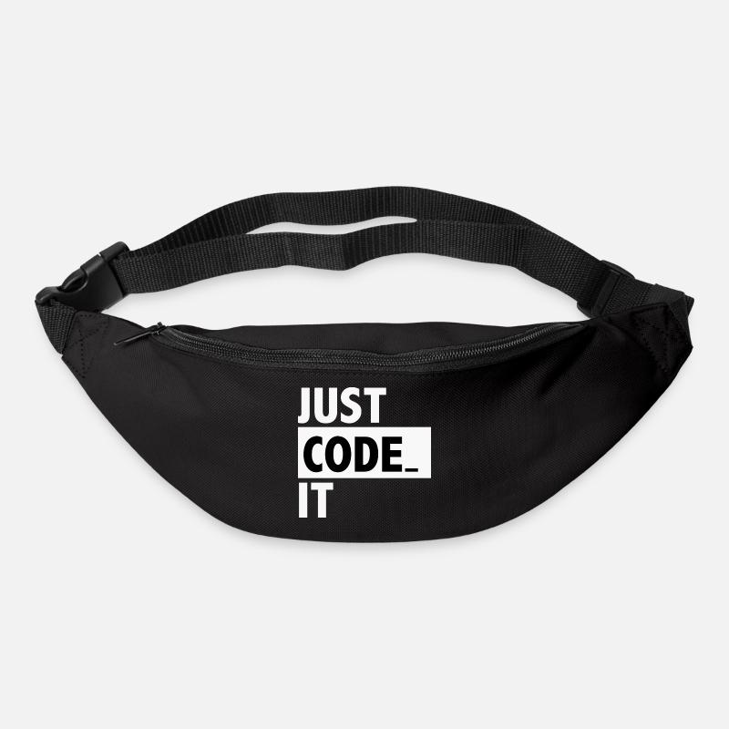 just code it - Bum bag - black