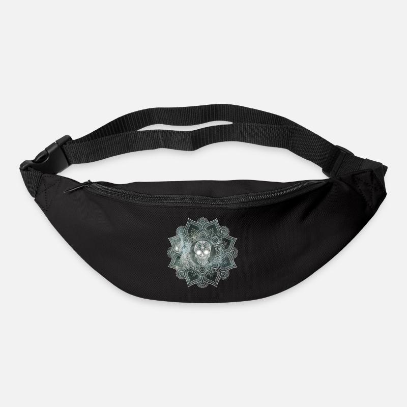 Mandala skull - Bum bag - black