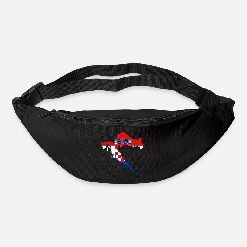 KROATIEN - Gürteltasche - Schwarz