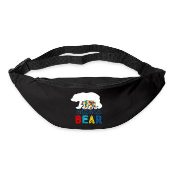 Autisme autiste ADHD mère maman asperger cadeau - Sac banane - noir - Devant