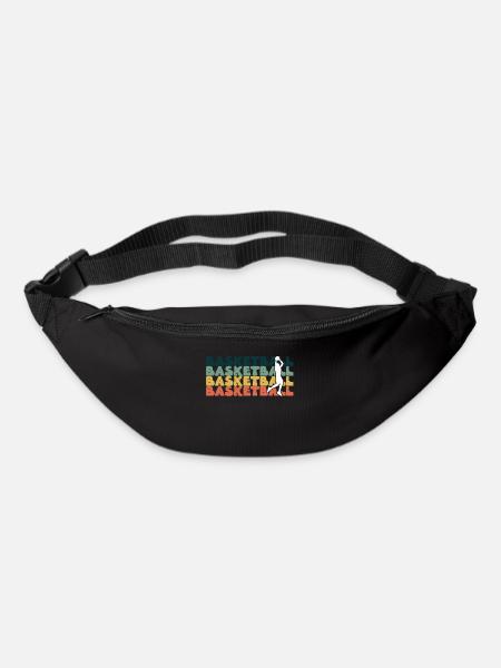 Équipe de basket-ball basketball basketball - Sac banane - noir