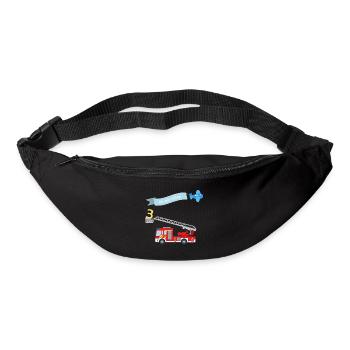 3ème anniversaire du service d'incendie - Sac banane - noir - Devant