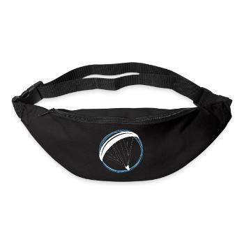 Paragliding paraglider parachute gift pilot - Bum bag - black - Front