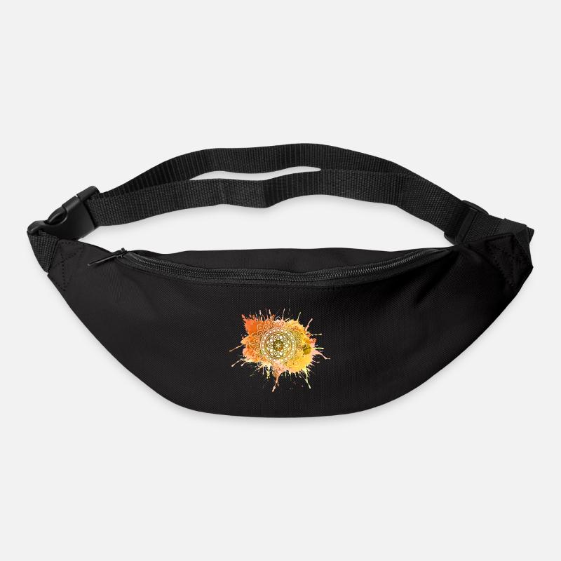 Mandala - Orange - Bum bag - black