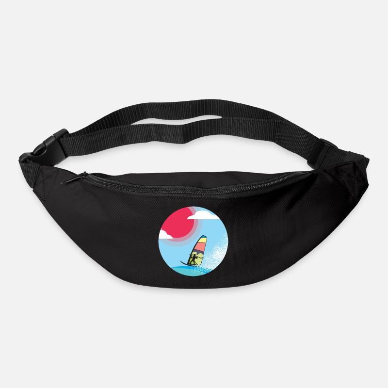 Windsurfer - Gürteltasche - Schwarz