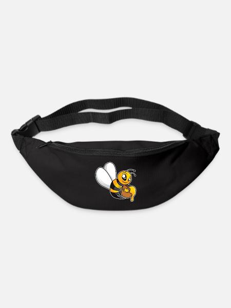 Fleißige Honigbiene - Gürteltasche - Schwarz