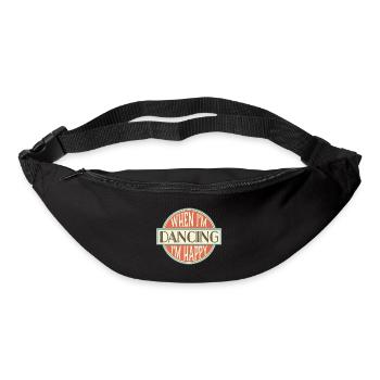 Dancing Dance Geschenk Tee Vintage Tänzerin Logo - Gürteltasche - Schwarz - Vorne