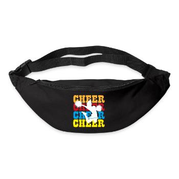 Retro Cheerleader Cheerleading Geschenk - Gürteltasche - Schwarz - Vorne