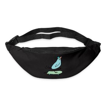 bird hangover - Sac banane - noir - Devant