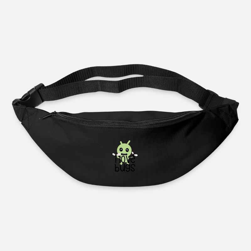 J'aime les insectes - Sac banane - noir