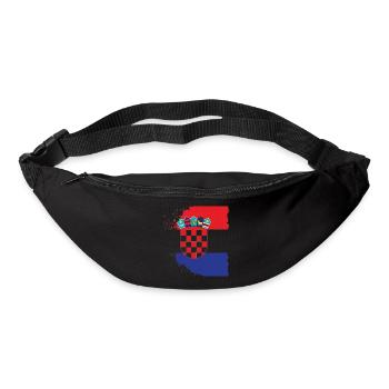 Croatie Croate Hrvatska Croatie Croates Croates Croates - Sac banane - noir - Devant