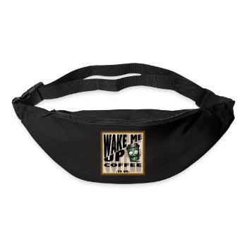 WAKE ME UP COFFEE - Bum bag - black - Front