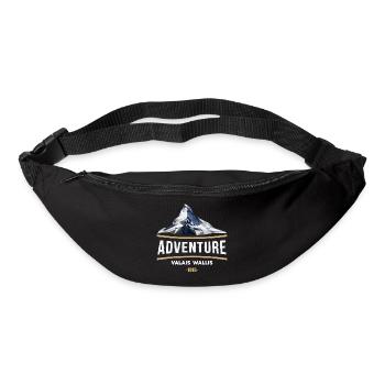 Wallis T-Shirt Wallis 1815, Matterhorn, Matterhorn - Gürteltasche - Schwarz - Vorne