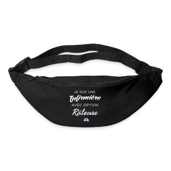 Je suis une infirmière avec option râleuse - Sac banane - noir - Devant