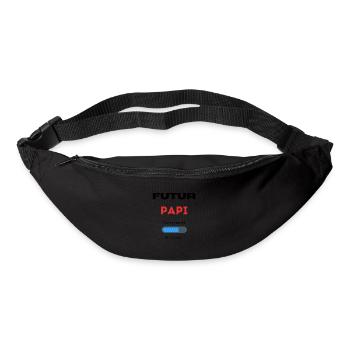 zukünftiges Opa-T-Shirt. Zukünftiges Geburtsgeschenk - Gürteltasche - Schwarz - Vorne