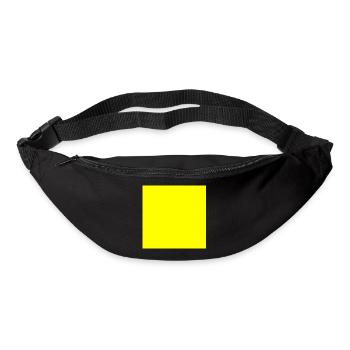 gelber Hintergrund Textur Vorlage personalisieren - Gürteltasche - Schwarz - Vorne