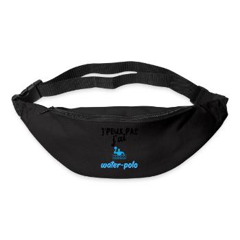 t-shirt je peux pas j'ai water-polo. Cadeau - Sac banane - noir - Devant