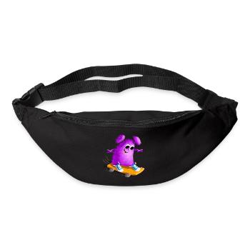 Cooles lustiges Skate Monster Math Batt - Gürteltasche - Schwarz - Vorne