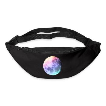 Moon in pastel rainbow - Bum bag - black - Front