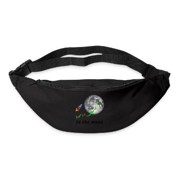 To the Moon - Gürteltasche - Schwarz - Vorne
