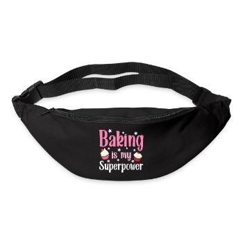Backen Bäcker Bäckerin - Gürteltasche - Schwarz - Vorne