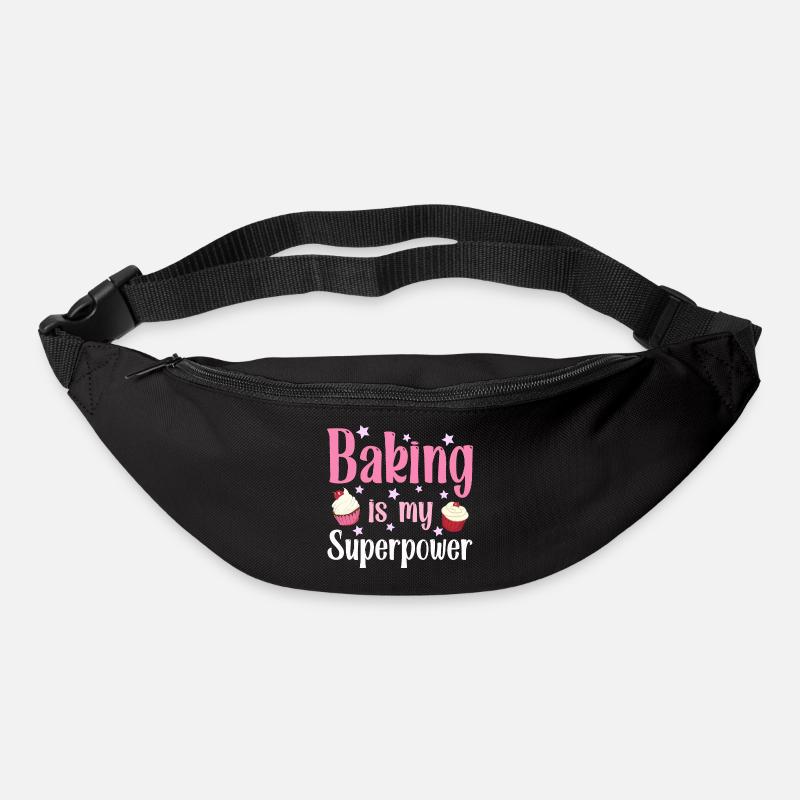 Backen Bäcker Bäckerin - Gürteltasche - Schwarz