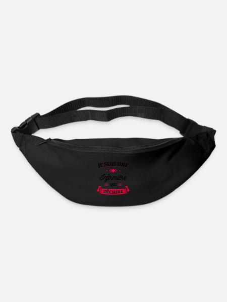 INFIRMIÈRE QUI DÉCHIRE - Sac banane - noir