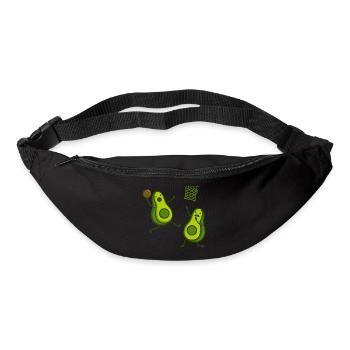 avocado basketball - Sac banane - noir - Devant