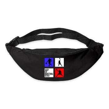 basketball basketball sleep eat basketball repeat - Gürteltasche - Schwarz - Vorne