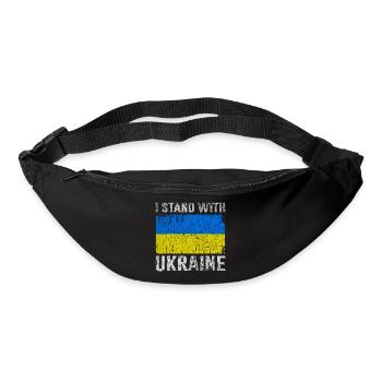 Support Ukraine I Stand With Ukraine Ukrainian - Gürteltasche - Schwarz - Vorne