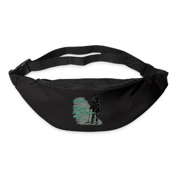 Schatzsucher mit dem Metalldetektor - Gürteltasche - Schwarz - Vorne