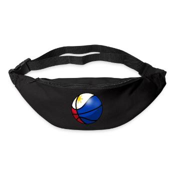 Philippines Filipino Flag Basketball I Cadeau - Sac banane - noir - Devant