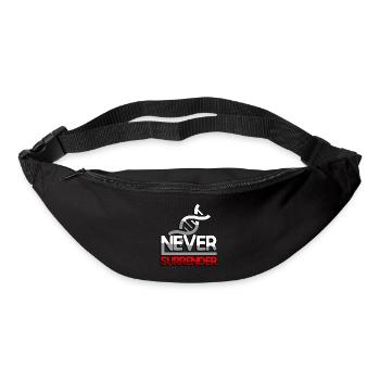 NEVER SURRENDER (Rot) + DNA - Gaming - Gürteltasche - Schwarz - Vorne