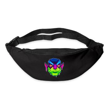 Un design de monstre orc beau et amusant - Sac banane - noir - Devant