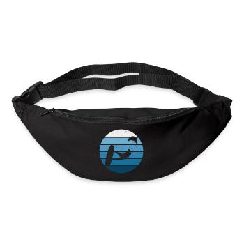 Kiting Kitesurfing Kitesurf Kitesurfer Men - Bum bag - black - Front
