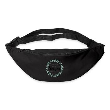 Kleine Menschen brauchen so große Herzen wie Deins - Gürteltasche - Schwarz - Vorne