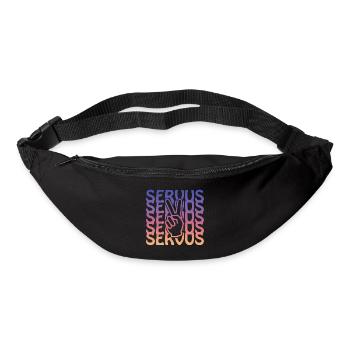 servus peace - Gürteltasche - Schwarz - Vorne