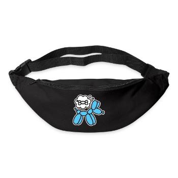 Balloon animal balloon twister balloon dog bone - Bum bag - black - Front
