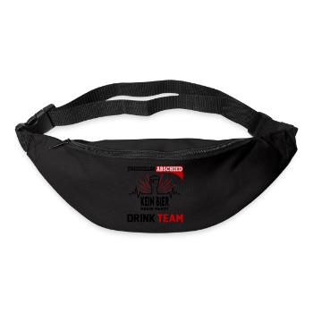Junggesellenabschied Bier Drink Team Party Saufen - Gürteltasche - Schwarz - Vorne